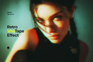 Retro Vhs Tape Photo Effect