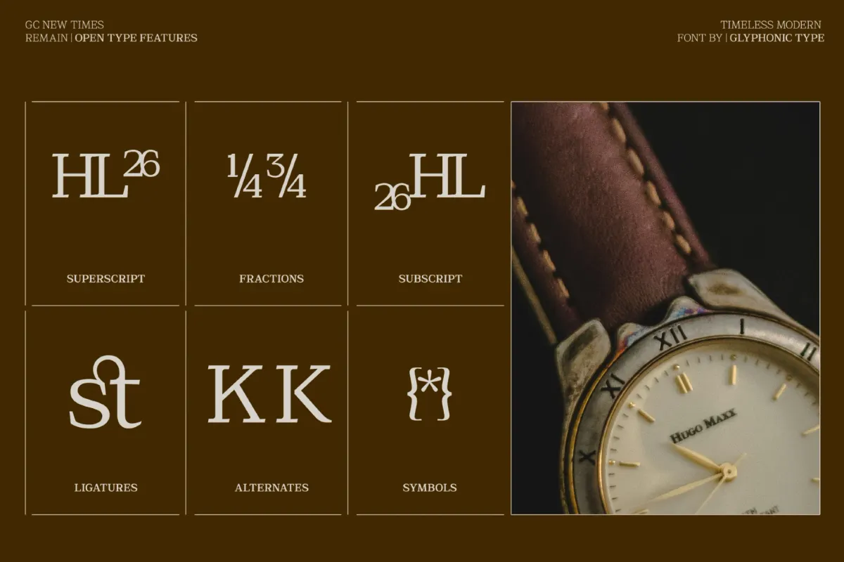 GC New Times Remain - Modern Serif Font