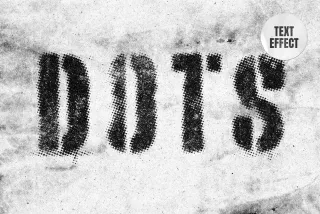 Grunge Halftone Text Effect