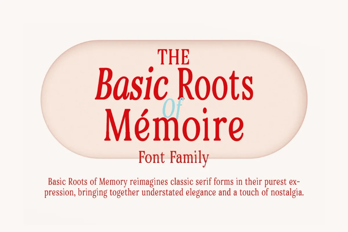 Basic Roots - Elegant Vintage Serif Font Family