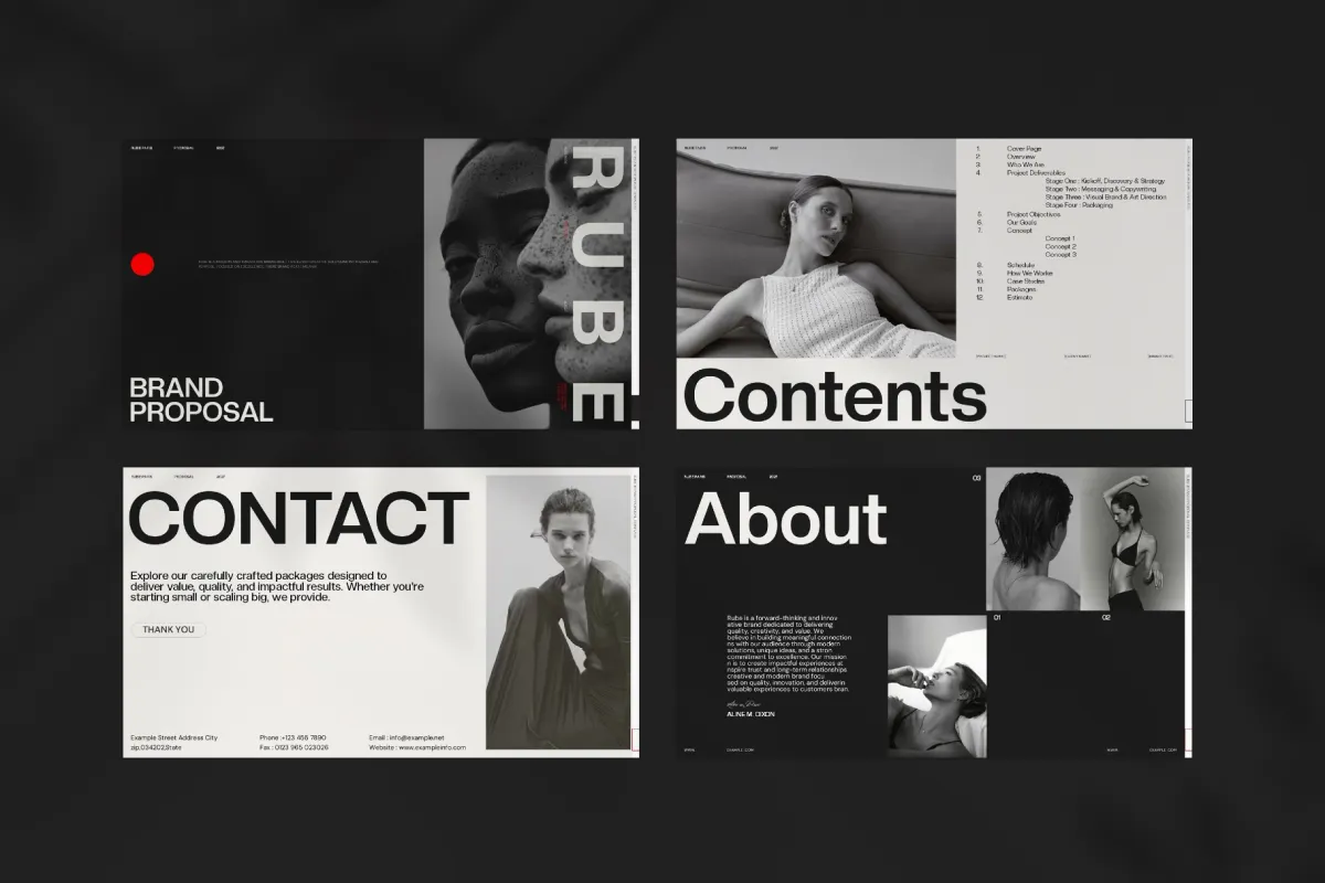 RUBE - Fashion Brand Proposal Template