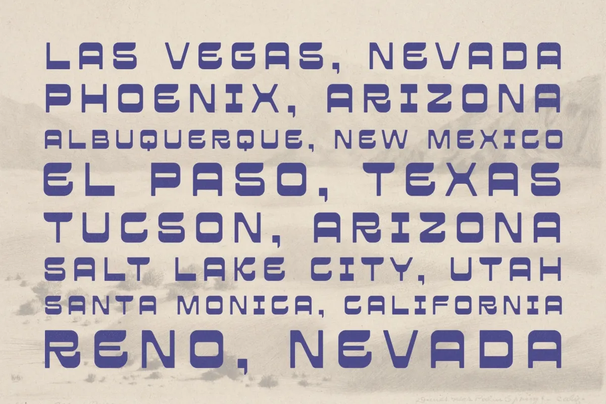 Santa Mesa – Southwest Boho Font