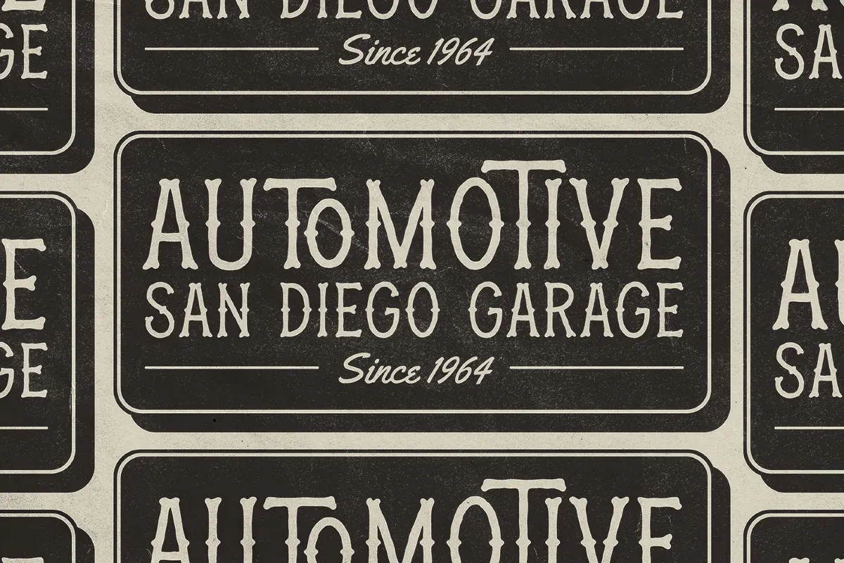 Machinoir – Vintage Display Font