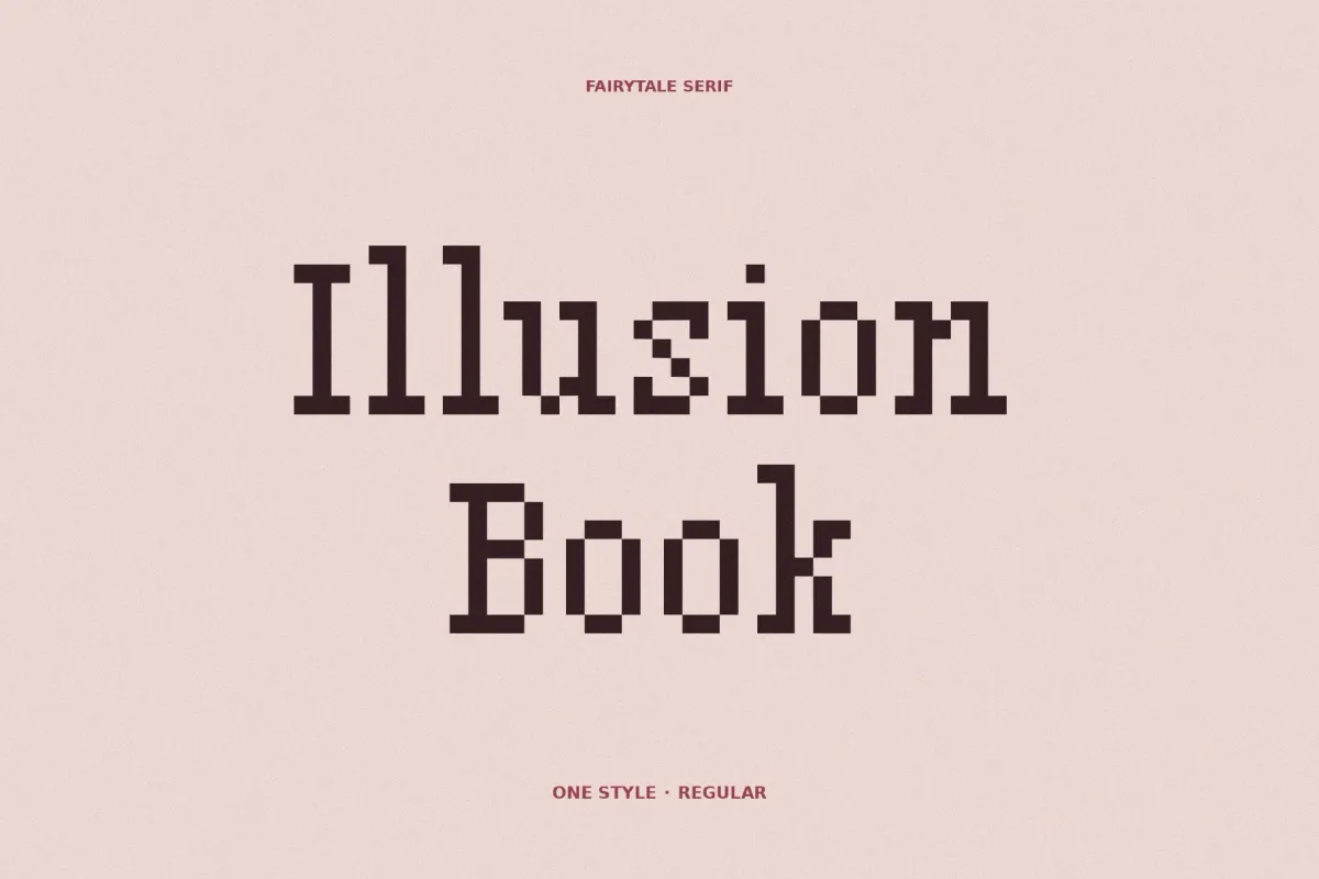 Illusion Book - Gothic Pixel Font