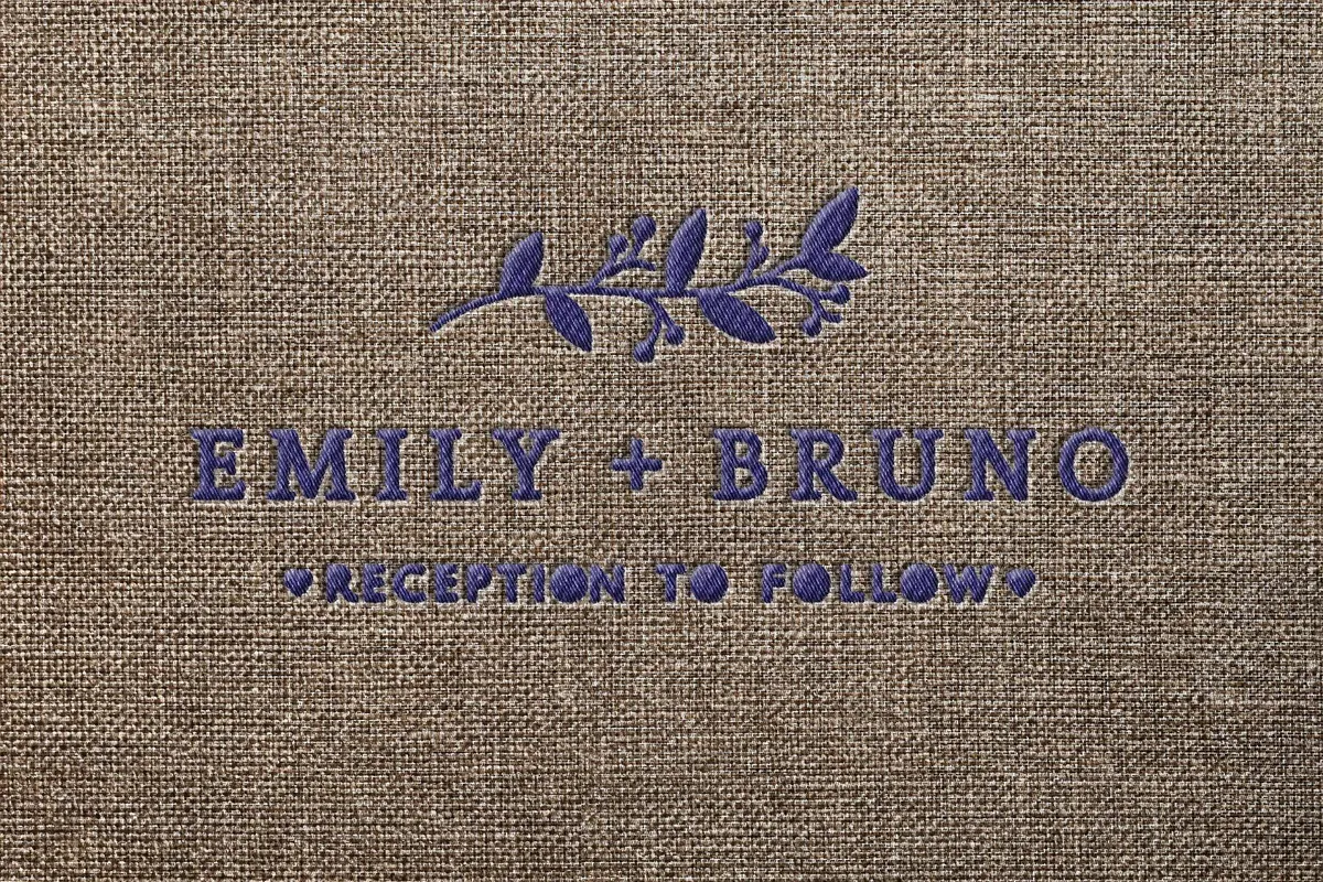 Realistic Embroidery Logo Mockup