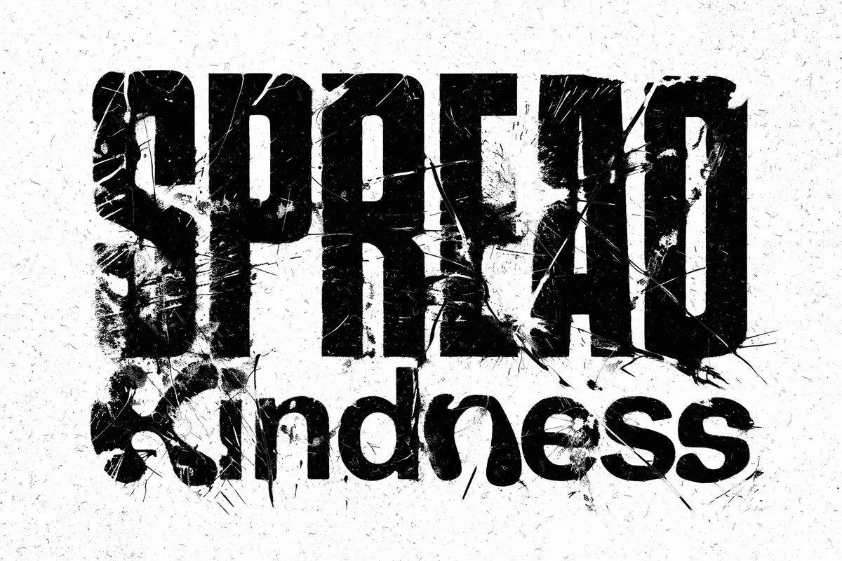 Grunge Destroyed Text Effect