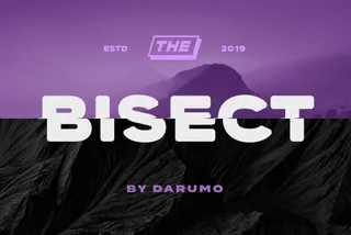 Bisect Display Font