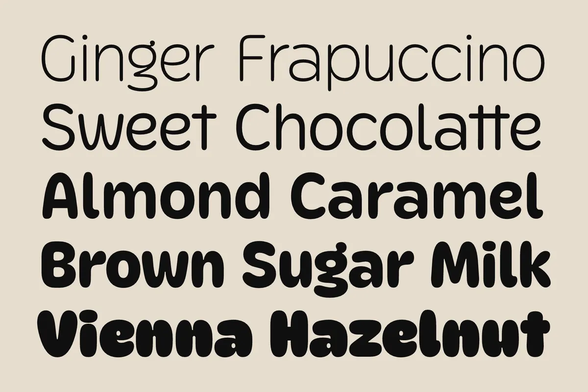Boba - Soft Rounded Playful Display Font Family