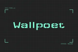 Wallpoet Retro Game Font
