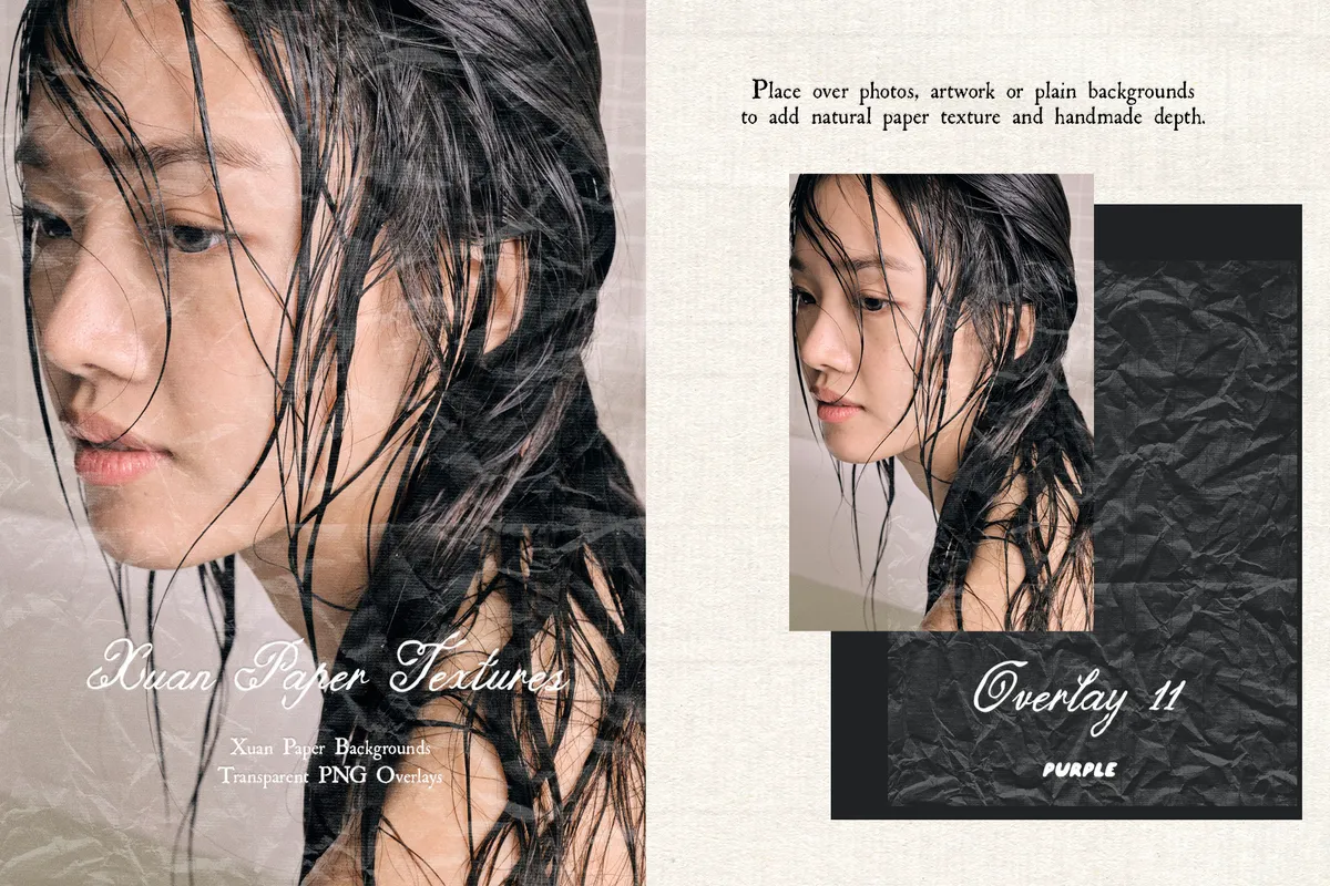 Xuan Paper Textures & Overlays