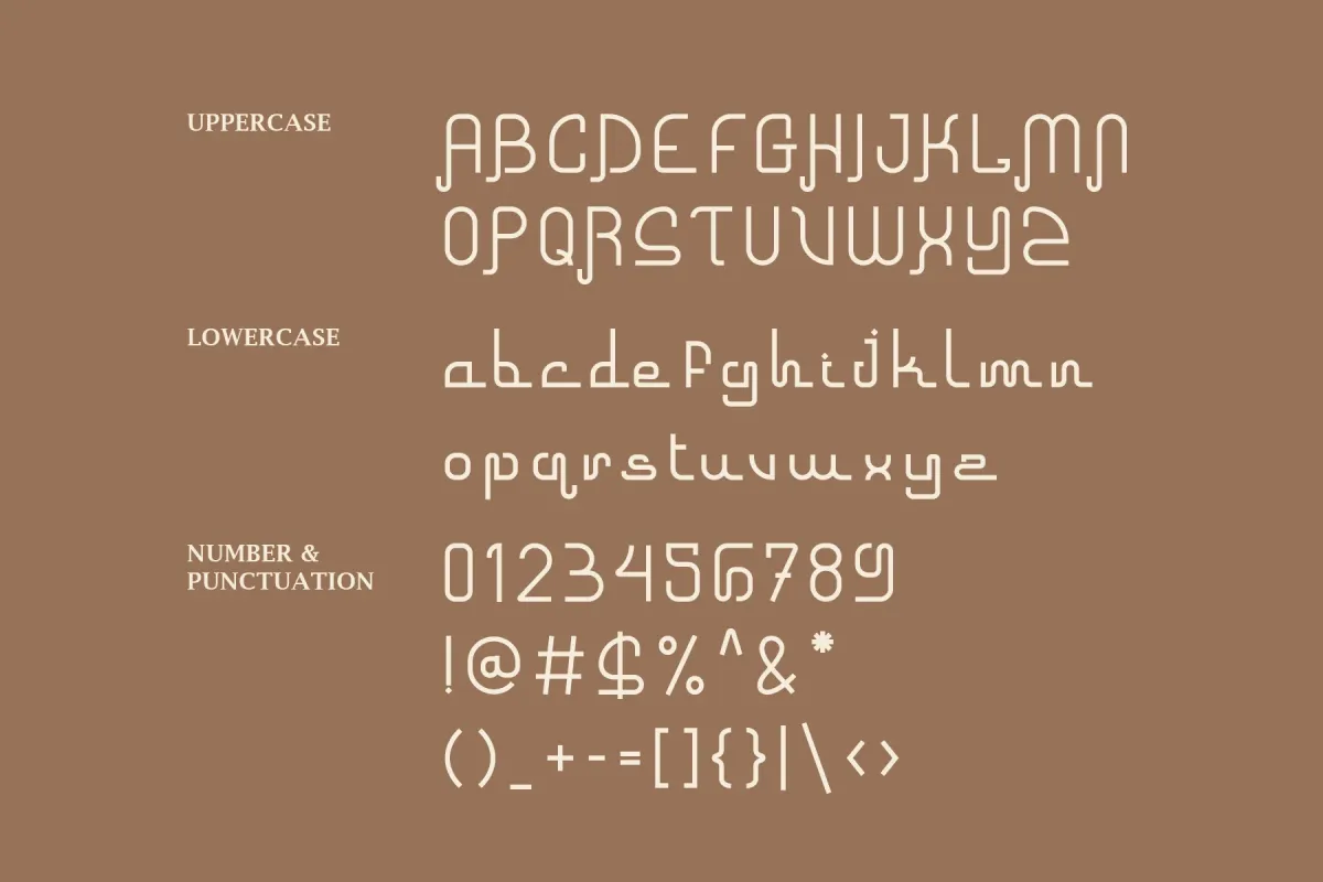 Khangiral - Monolinear Arabic Display Font