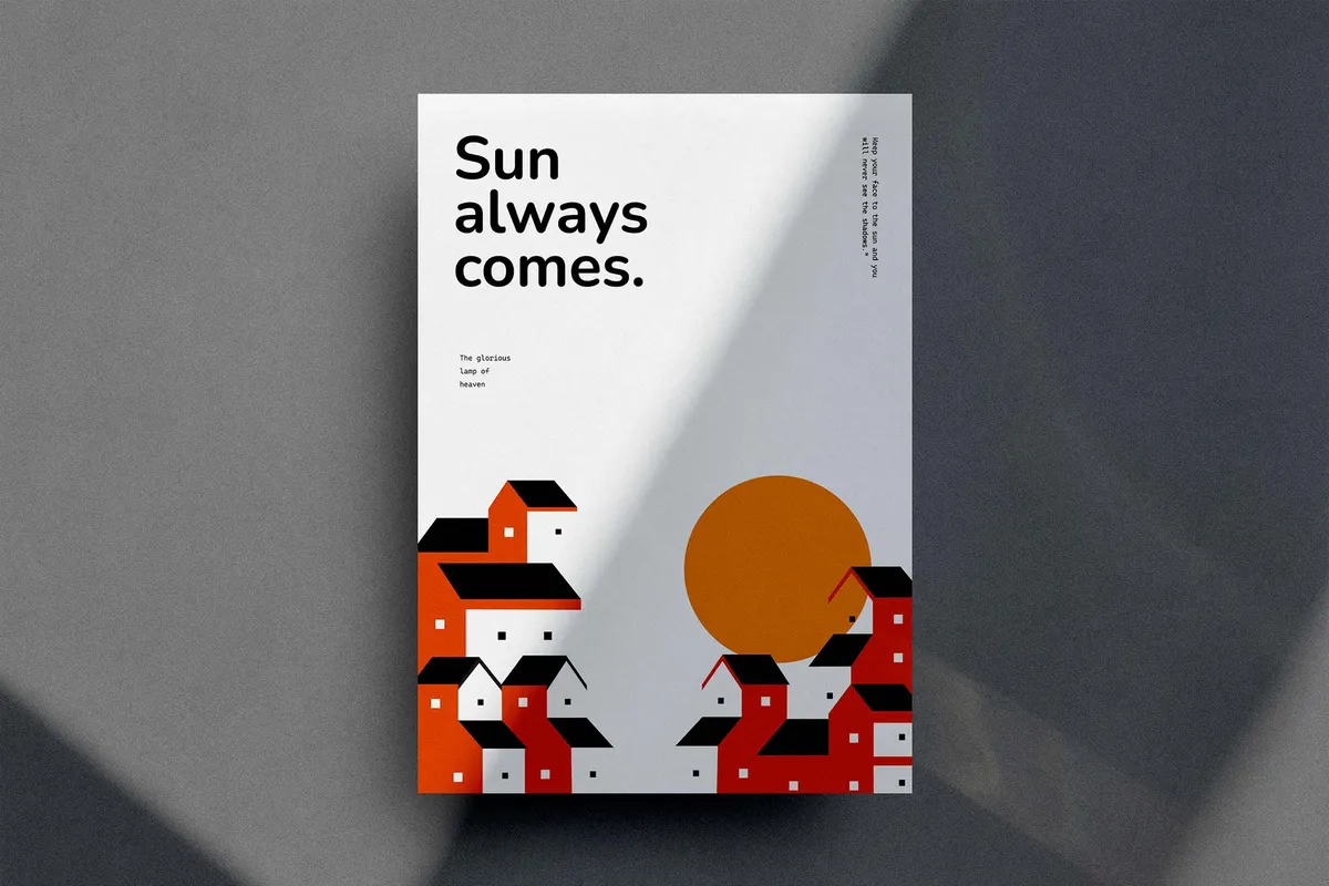 60s Minimalist Flyer / Poster Template