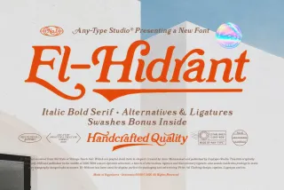 El-Hidrant: Serif Font With Swashes