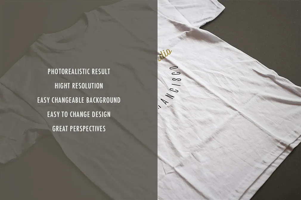 Photorealistic T-Shirt Mockups