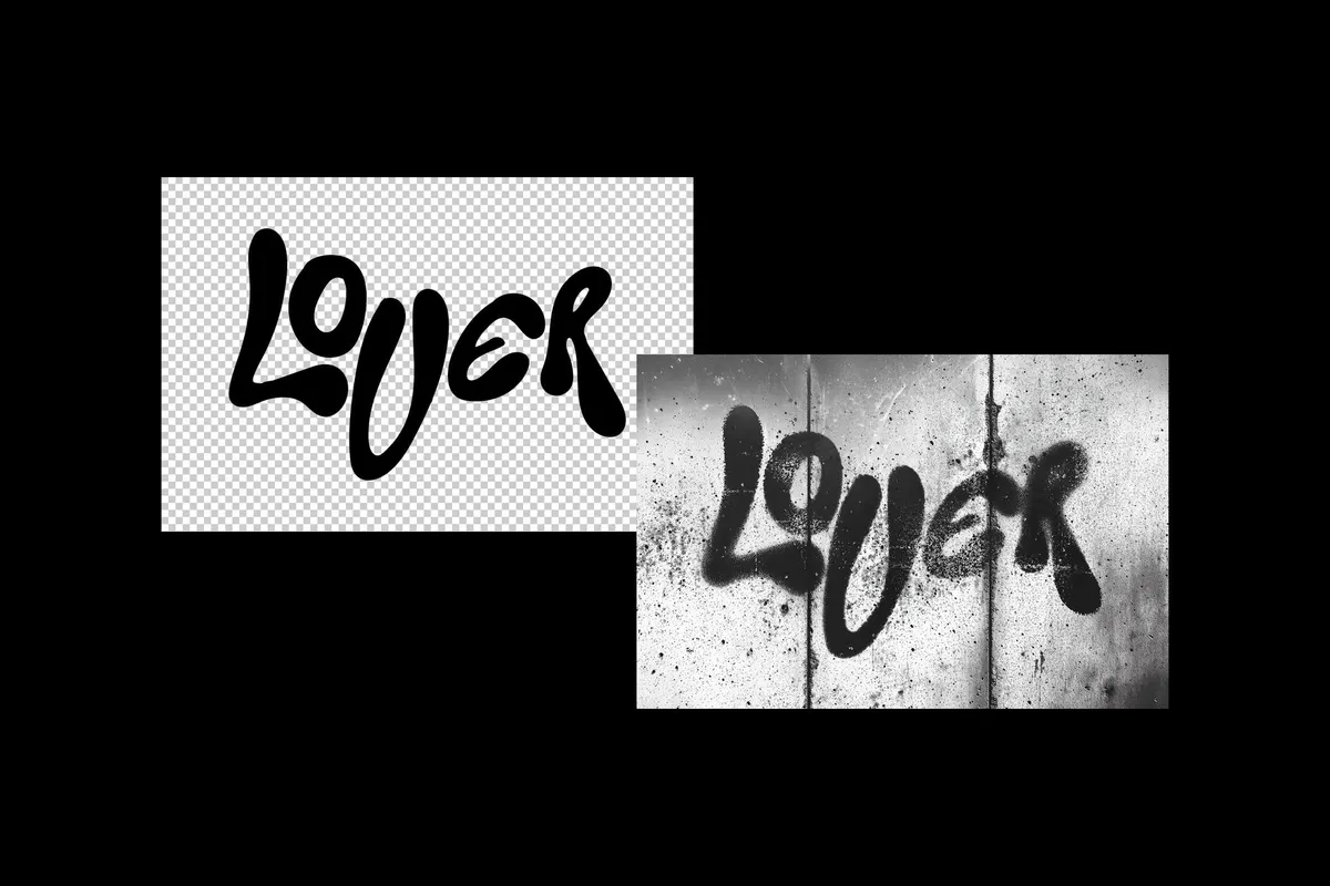 Textured Distortion Text Effect