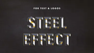 Forged Steel Text Effect