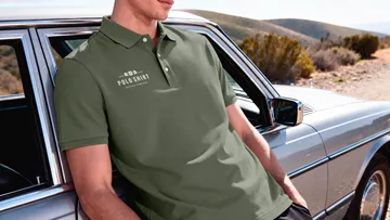 Short-Sleeve Polo Mockup