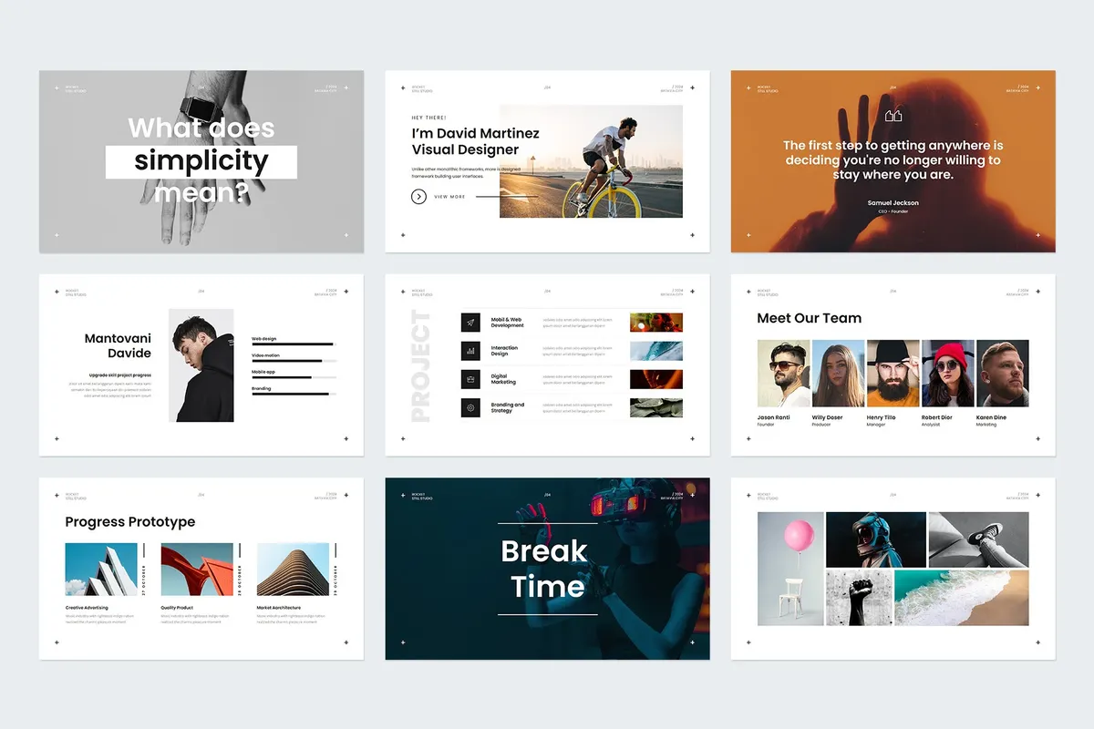 Miler Presentation Template Design