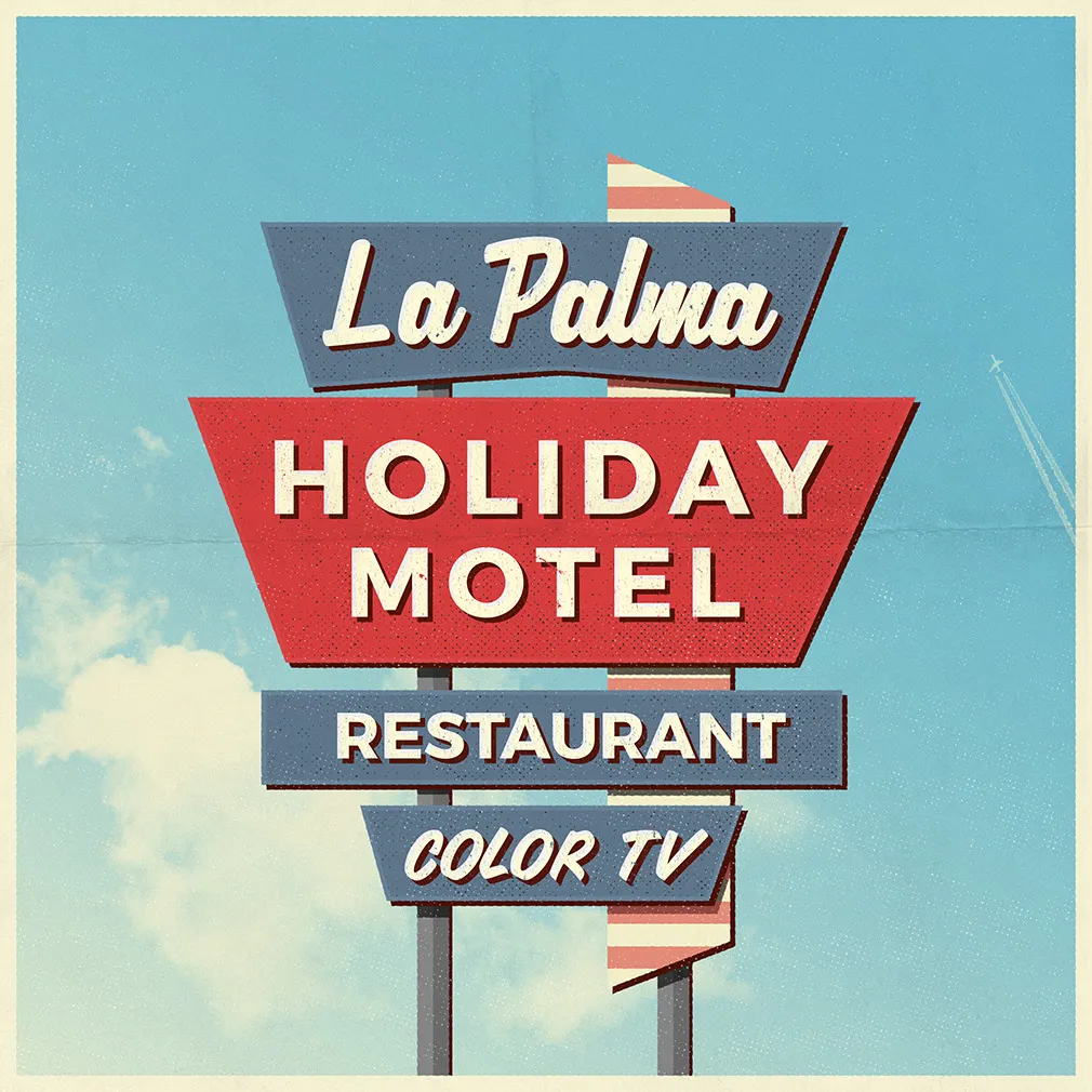 4 Vintage Motel Sign Mockups