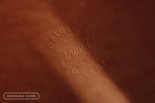 Embossed Fabric Logo Mockups