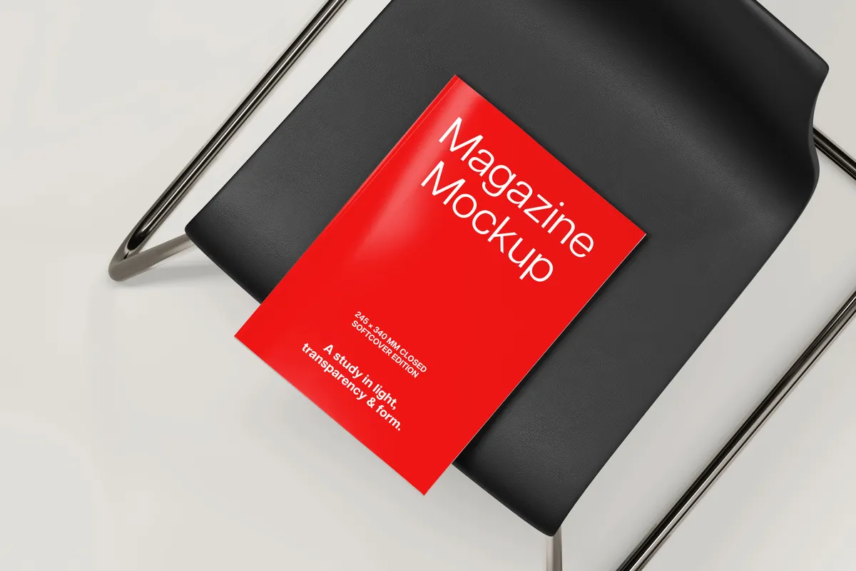Glossy Magazine Mockup