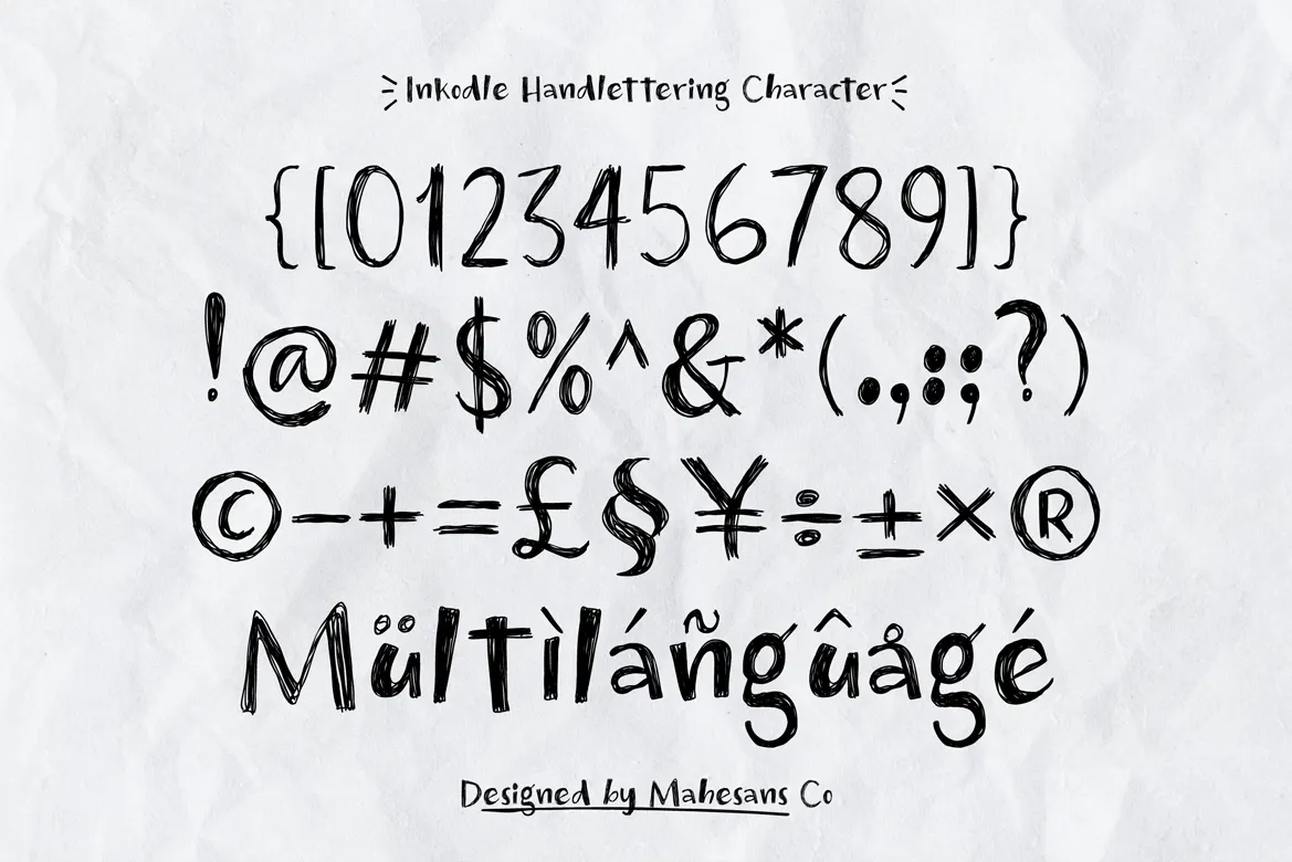 Inkodle – Handwritten Sketch Font