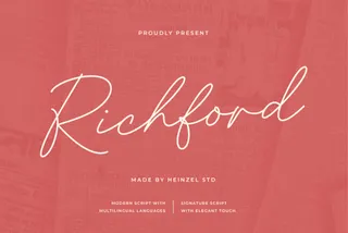 Richford Signature Font