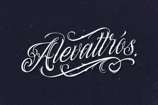 Alevattros - Tattoo Script Font