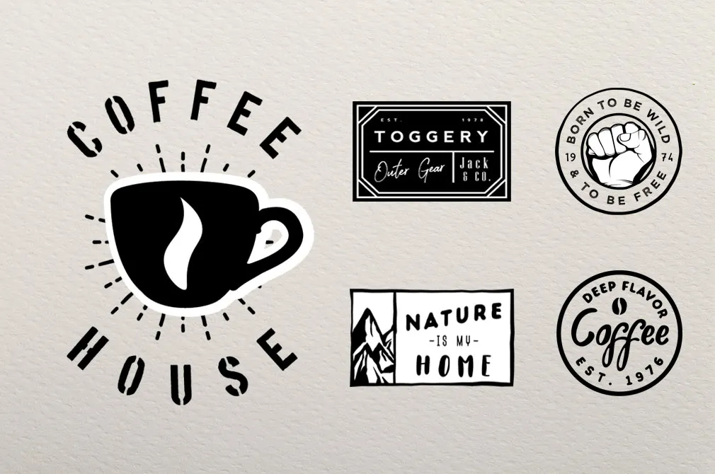 Retro Badges Templates