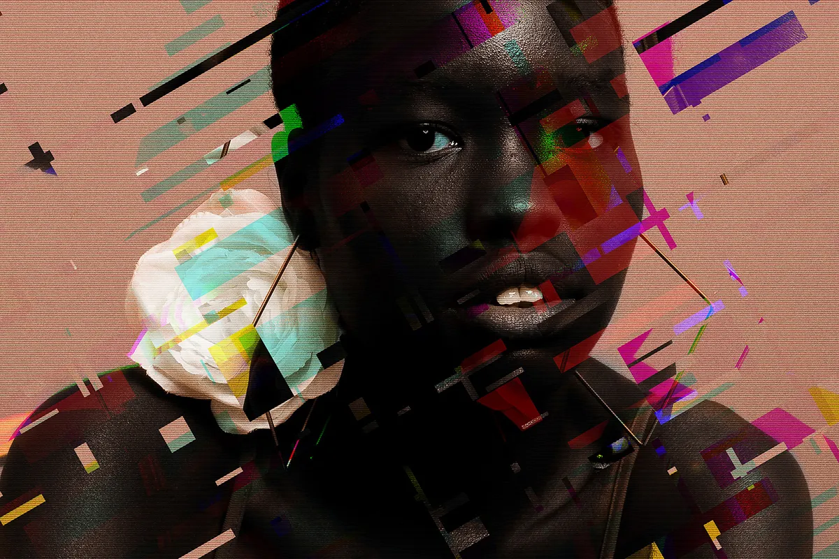 Glitch Matrix Photoshop Effect
