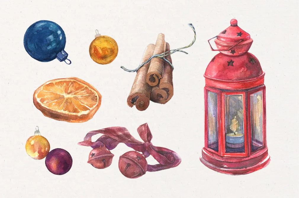 Licorice Christmas Watercolor Kit