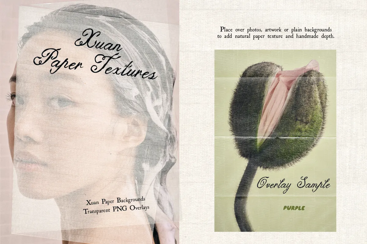 Xuan Paper Textures & Overlays