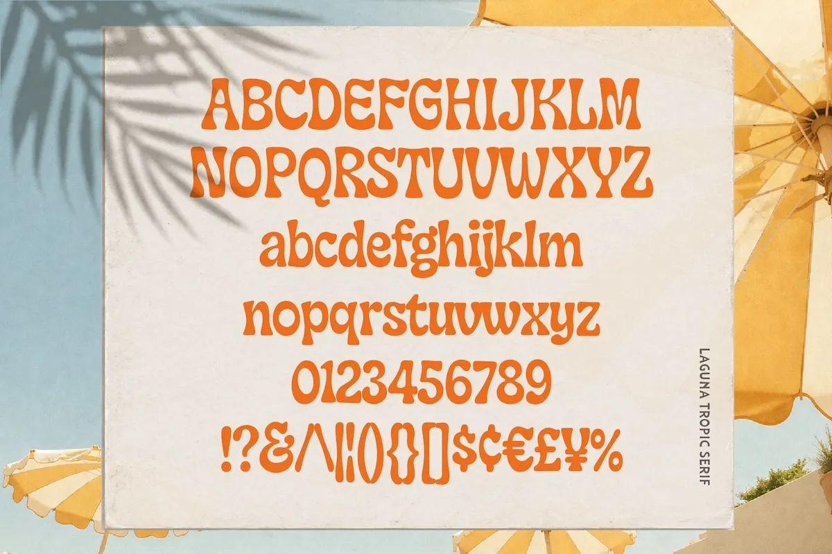 Laguna Tropic – Tropical Display Font Duo