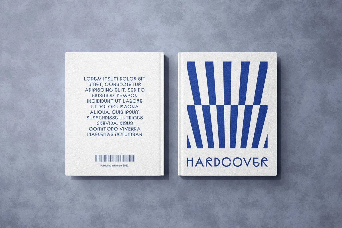 Minimalist Hardcover Book Mockups