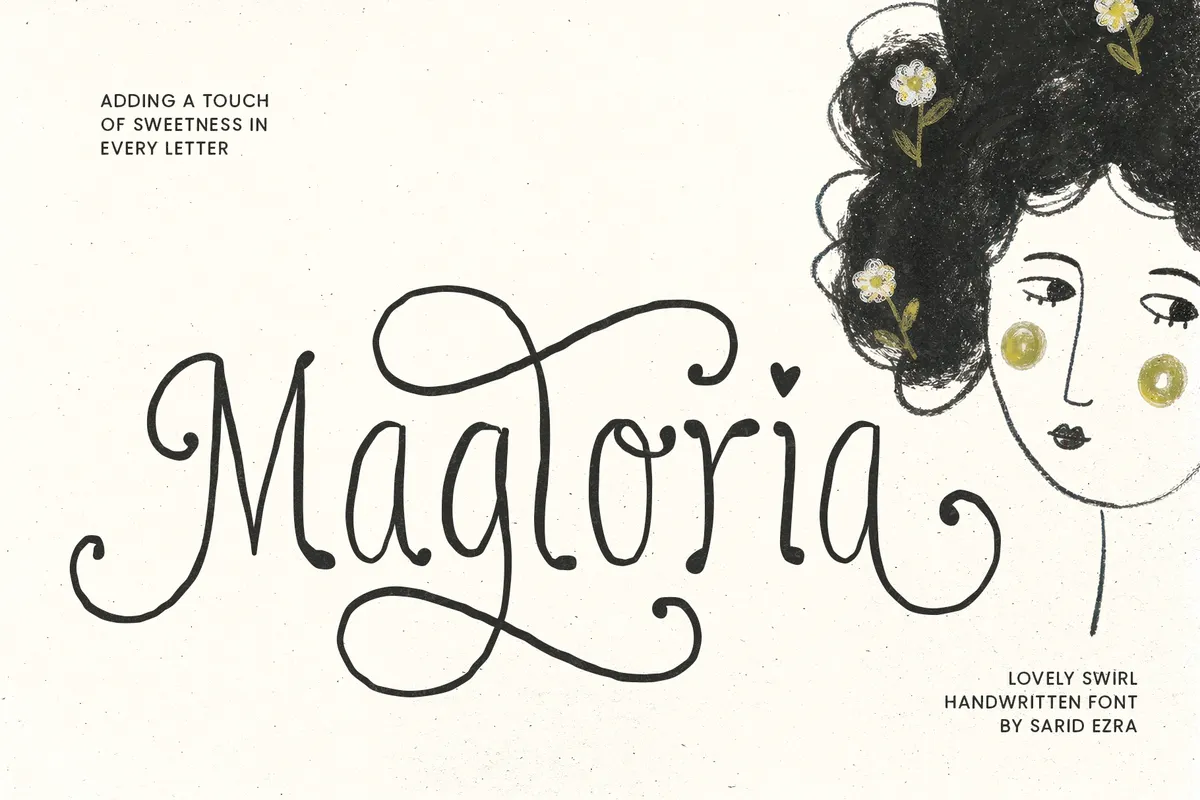 Magloria - Swirly Handwritten Font