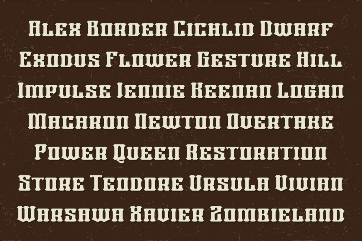 Carson Beer an Old Fashioned Font