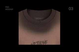Closeup Crewneck Sweatshirt Mockup