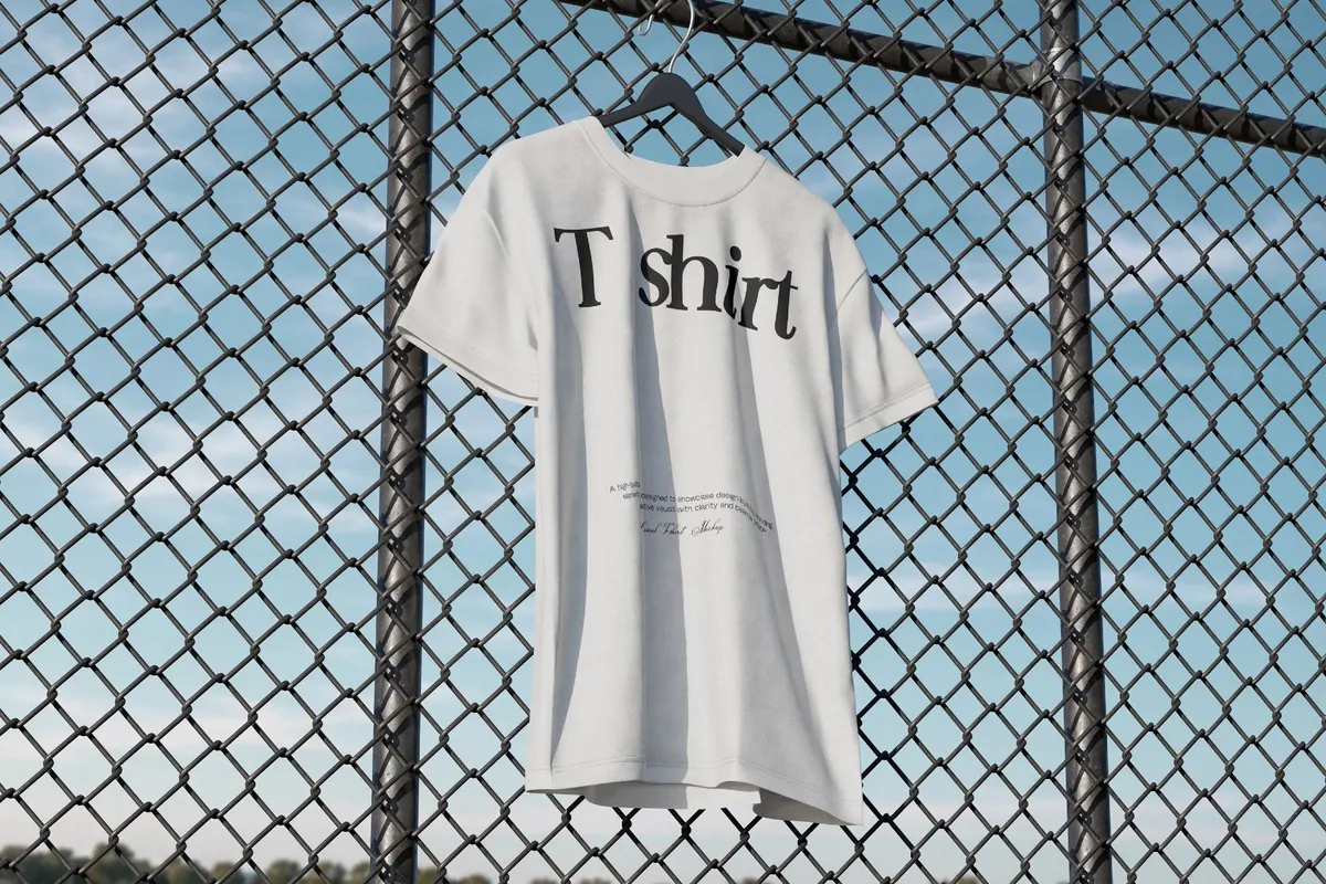 Hanging T-Shirt Mockup