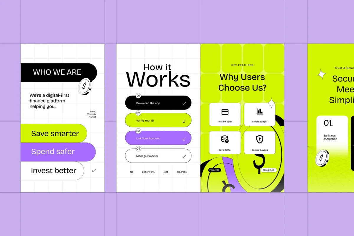 AI Financial Technology Instagram Pack for Canva