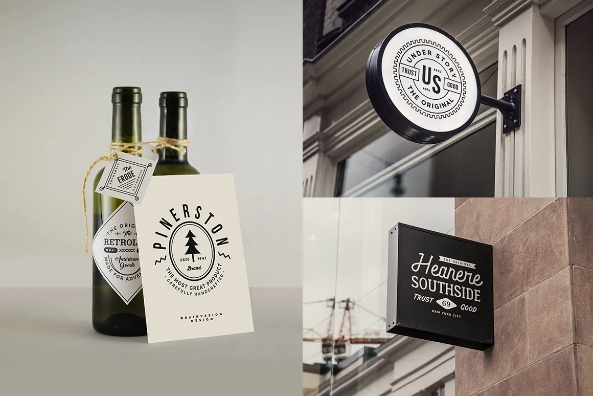 Modern Vintage Logo Templates