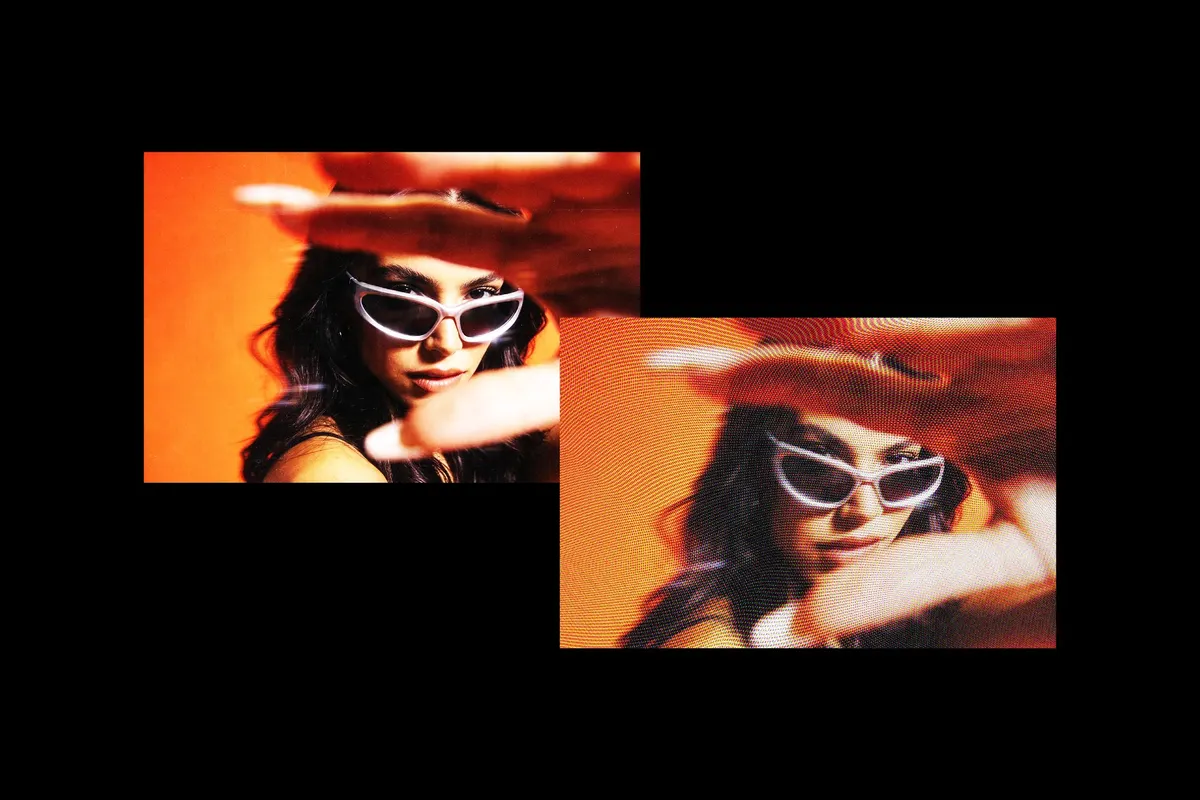 Retro Screen Photo Effect