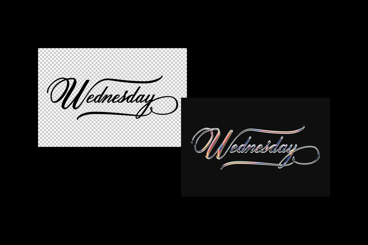 Magic Chrome Text Effect