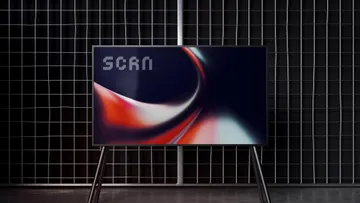 Industrial TV Screen Mockup