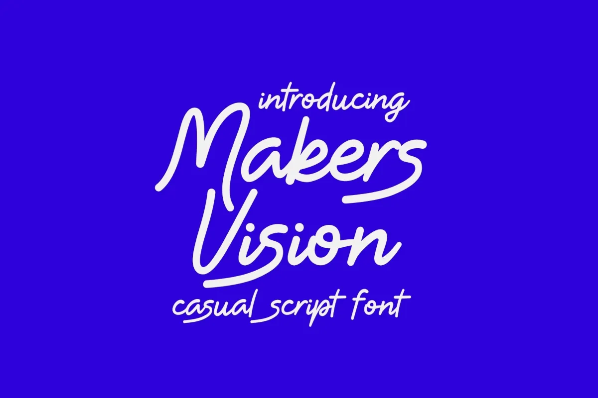 Makers Vision - Casual Script Font