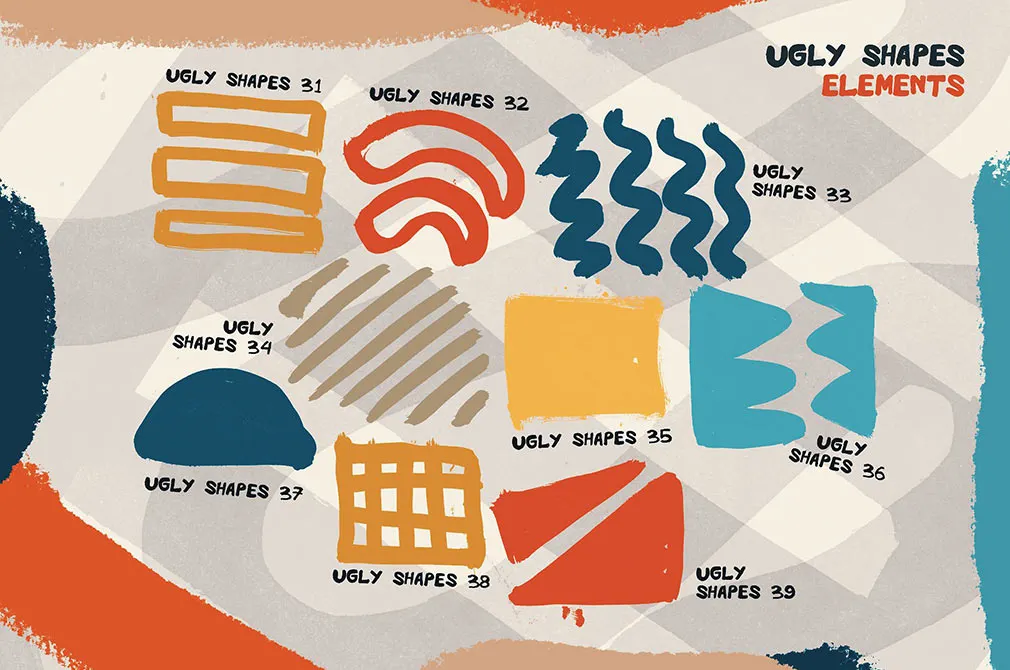 Ugly Shapes: Abstract Art Set