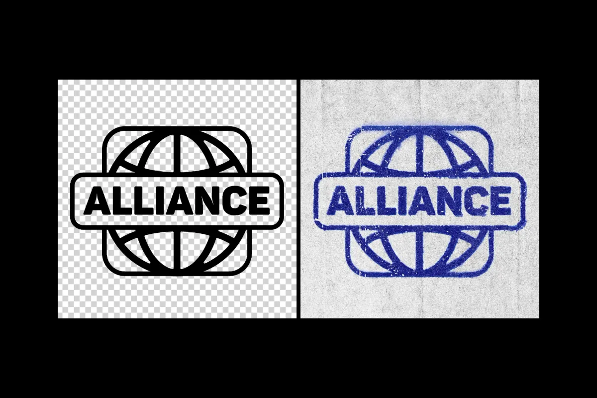 Ink Stamp Text Effect