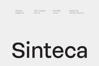 Sinteca - Clean Sans Serif Font