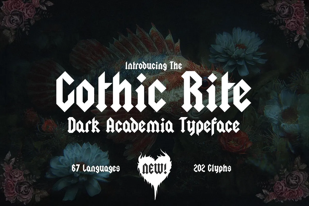 The Gothic Rite - Dark Academia Font