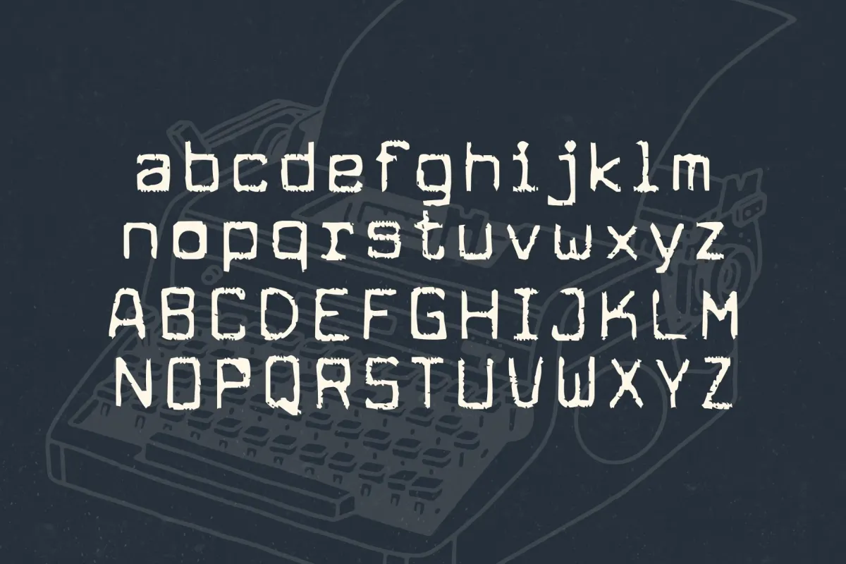 Archive Stamp - Vintage Typewriter Display Font
