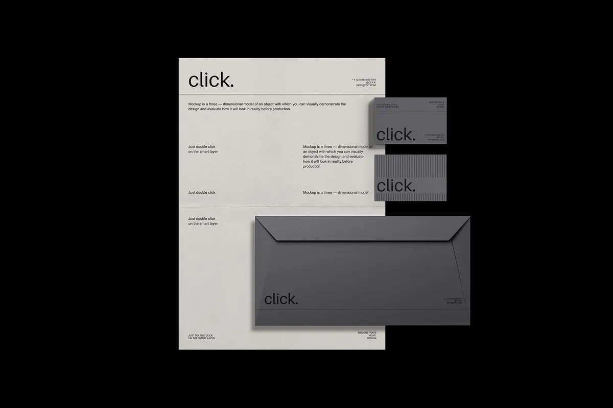 Click — Brand Identity Mockup Vol.3